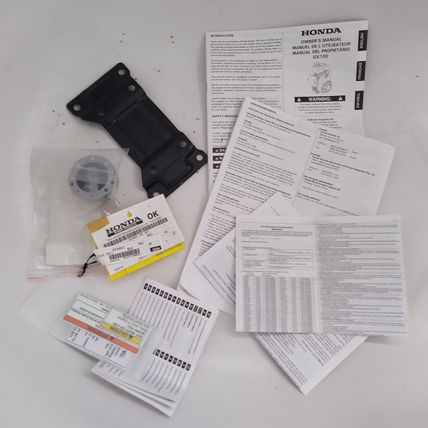 honda gx100ut se3 instruction maintenance manual exhaust cap deflector muffler