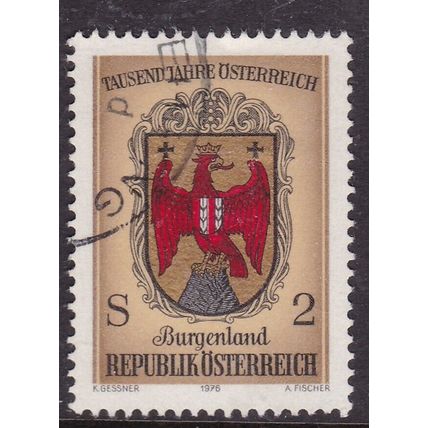 Austria 1976 Burgenland Arms 2s Fine Used VGC