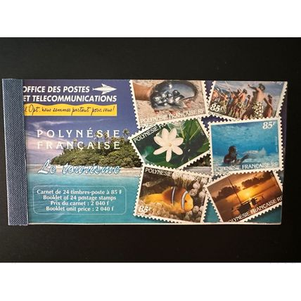 Polynésie Française 1997 YT n° C536 Carnet Tourisme poisson fish fleur Flower