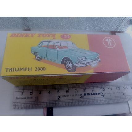 Dinky No135 Triumph 2000 Car - Replica / Repro Box