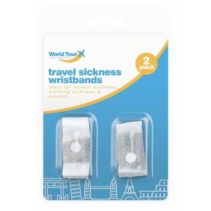 2pc Nausea Travel Sickness Anti Motion Wrist Bands Sick Pressure Points Sea Car