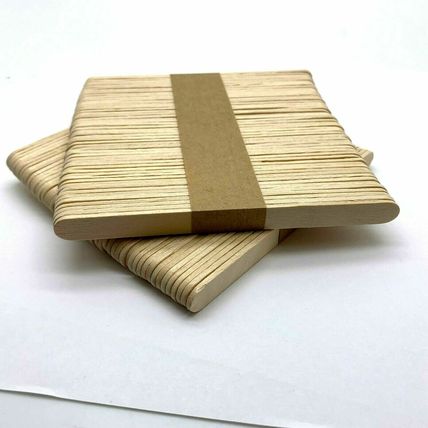 Natural Wooden Lolly Sticks Grade A 114x10x2mm Crafty Craft Genuine Art Model UK