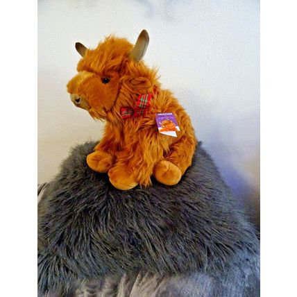 Highland Cow, Heather 16" With Illustrated Booklet Can Be Personalised/Wrapped