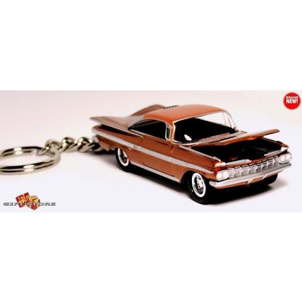 RARE KEYCHAIN 1959/60 GOLD CHEVY BEL AIR IMPALA CUSTOM Ltd Ed GREAT GIFT