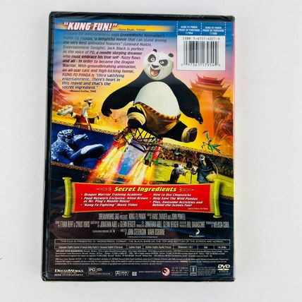 Kung Fu Panda DVD Jack Black, Dustin Hoffman, Angelina Jolie, Ian McShane NEW