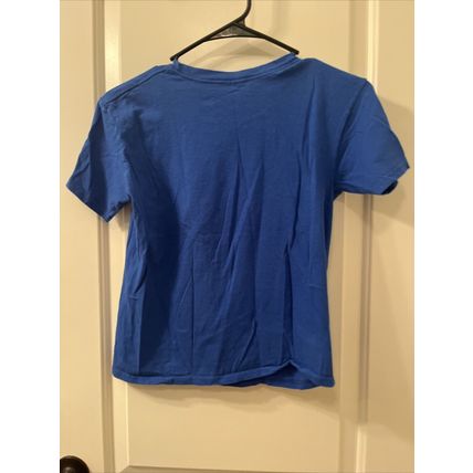 IsaacMorris Boys Short Sleeve T-Shirt Pizza Theme Size M Blue