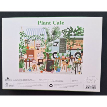 Plant Cafe 1000 piece jigsaw puzzle Galison