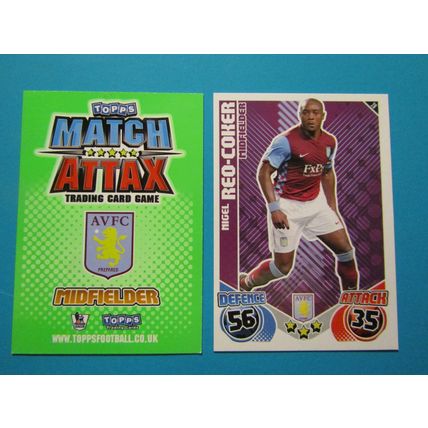 28. Nigel Reo-Coker - Aston Villa - Match Attax 2010/11 Football Card EF1
