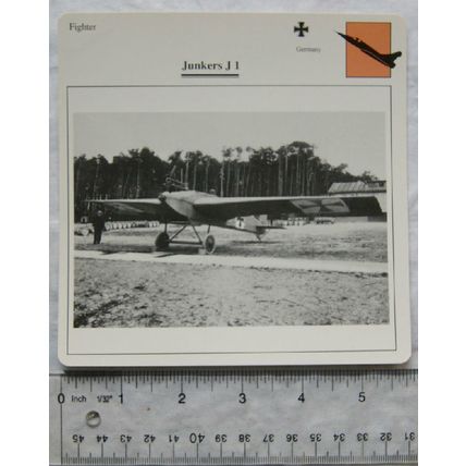 Junkers J1 - Germany - Fighter - Collectors Club Card