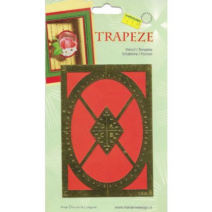 Marianne. Trapeze. TA5405 Template. Embroidery Cardmaking Scrapbooking Crafts