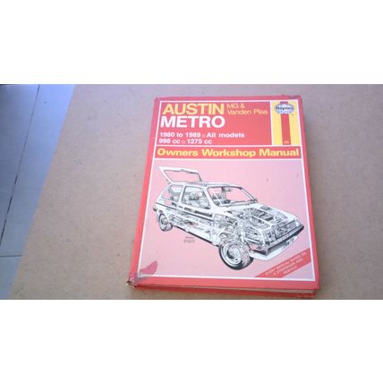 Austin Metro: MG & Vanden Plas Owners Workshop Manual (Hardback) Haynes (1990)