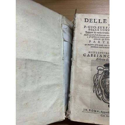 1652 DELLE STVORE DEL P.GIO STEFANO MENCHIO RELIGIOUS ITALIAN ANTIQUE BOOK (P4)