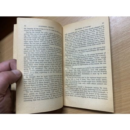 RARE* 1962 STEPHEN CRANE "THE RED BADGE OF COURAGE" CIVIL WAR FICTION BOOK (P2)