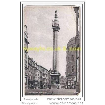 LONDON, THE MONUMENT, LONDON, ENGLAND, Postcard