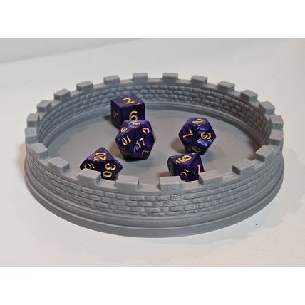 Fantasy3DTabletop - Dice Tray - stone wall dice roller tray - DnD/Pathfinder/RPG