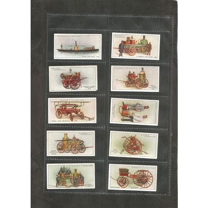 Cigarette Cards Players Full set of 50 Fire Fighting Appliances 1930