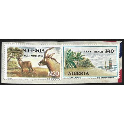 NIGERIA 1992 Sc#615C-D Uncancelled on paper @BM316