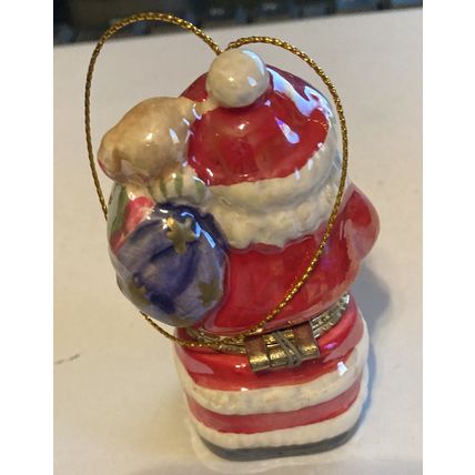 Mr. Christmas Santa Ornament Light Up, Photo Keepsake-needs battery 3"