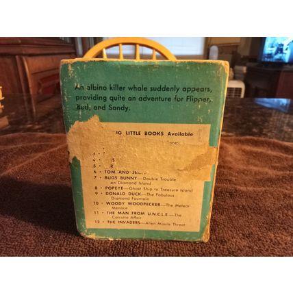 Big Little Book Flipper Killer Whale Trouble # 2003 By George S Elrick 1967