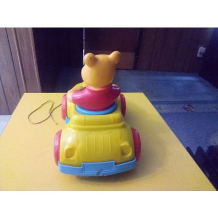 Vintage Original Kohner Walt Disney Winnie Pooh Pull Car Working Condition 1973