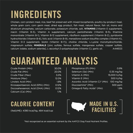 Purina Pro Plan Sport Performance 30/20 Chicken and Rice Formula High Protein Do