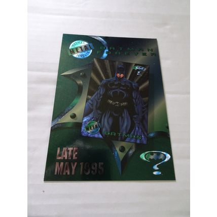 Batman Forever Metal Premiere Movie Art Edition - Promo Card - Sheet 1995