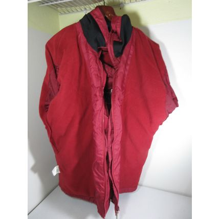 CCM NHL Hockey Colorado Avalanche Winter Jacket Fleece Lined Red Hooded Size Med