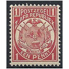 Transvaal 1885 SG176 1d Carmine Mounted Mint . .