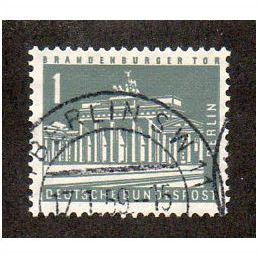 BERLIN -1956 1pf 'TOWNBUILDINGS' FINE USED (EBID30-046)