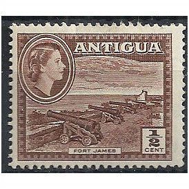 Antigua 1956 SG120a 1/2c Brown Mounted Mint . ..