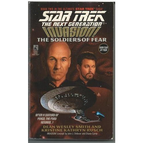 STAR TREK THE NEXT GENERATION ' INVASION ' paperback book (1996)