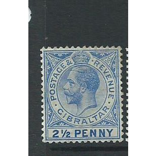 gibraltar stamps george v sg 79 sg79 hm creased gum