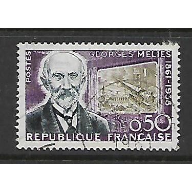 FRANCE 1961 50c GEORGES MELIES BLUE SG 1515 FINE USED#2