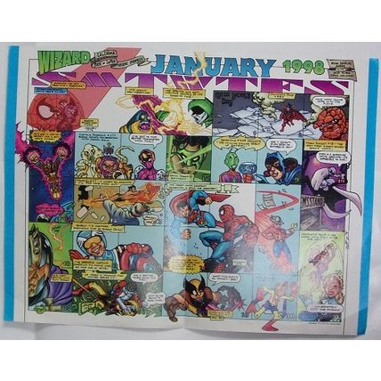 Wizard Magazine Poster ' JUSTICE LEAGUE (1997)