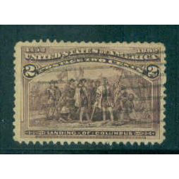 Used 231 2c Landing of Columbus Very Fine T1498