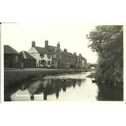 Staffordshire ROLLESTON Brookside Postcard