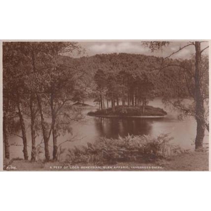 Loch Beneveian River Affaric Glen Skye Scotland Scottish Vintage Postcard