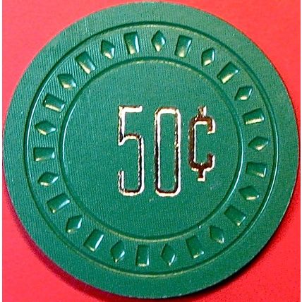 Corner Longhorn. 50¢ Casino Chip. Rocklin, CA N66.
