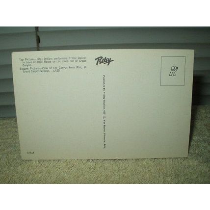 vintage greetings from arizona the grand canyon state postcard unused 1966