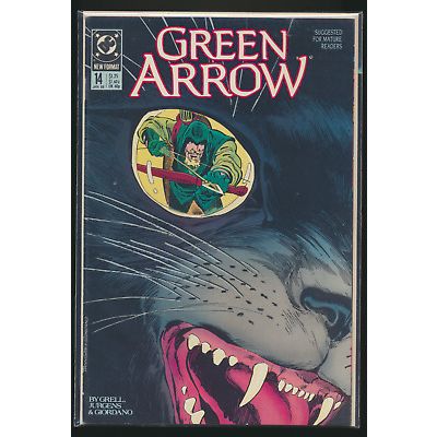 Green Arrow #14, 1989 DC Comic Book, High Grade