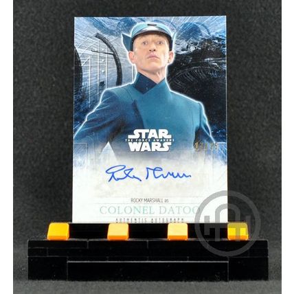 Topps Star Wars The Force Awakens S2 – Autograph Holofoil – Rocky Marshall 17/25