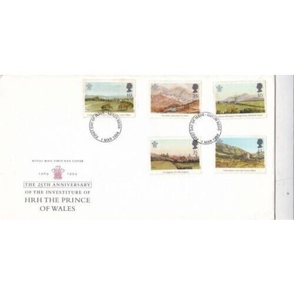 GB 1994 investiture FDC Luton Cancel Unaddressed with enclosure VGC