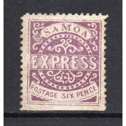 Samoa - 1877-80 - 6d Bright Violet (sg17) Perf 12, Mint Hinged