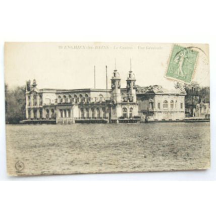 vintage postcard Enghein les Bains, Le Casino