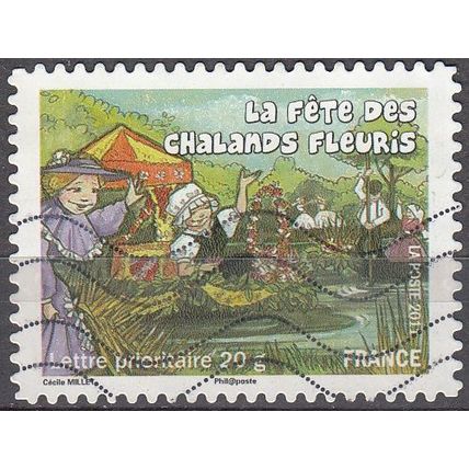 France 2011 Michel 5111I O Cote (2015) 0.60 € Saint-André-des-Eaux Fête chalands
