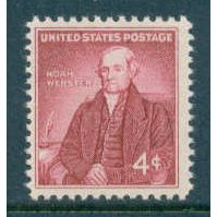 1121 4c Noah Webster Fine MNH MA0211