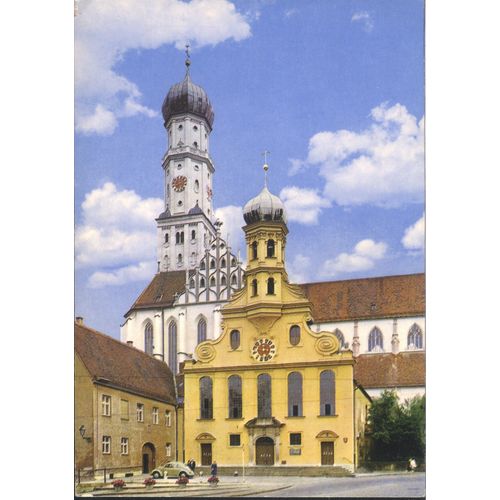 Germany Postcard - Augsburg - Ulrichsmunster mit der evangelischen Ulrichskirche