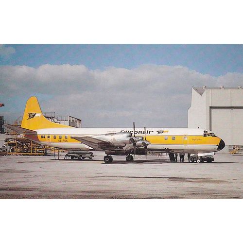 Falconair Lockheed L 188C Electra Aircraft Postcard (A24925)
