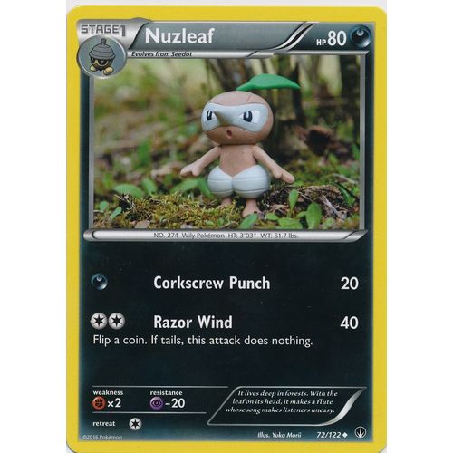 Pokemon XY BREAKPoint #072/122 Nuzleaf