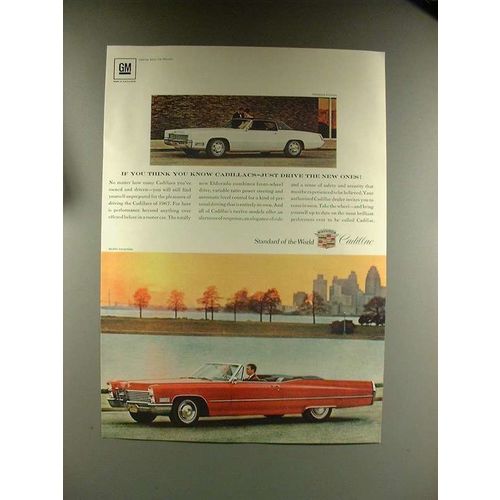 1967 Cadillac Eldorado, DeVille Convertible Car Ad!